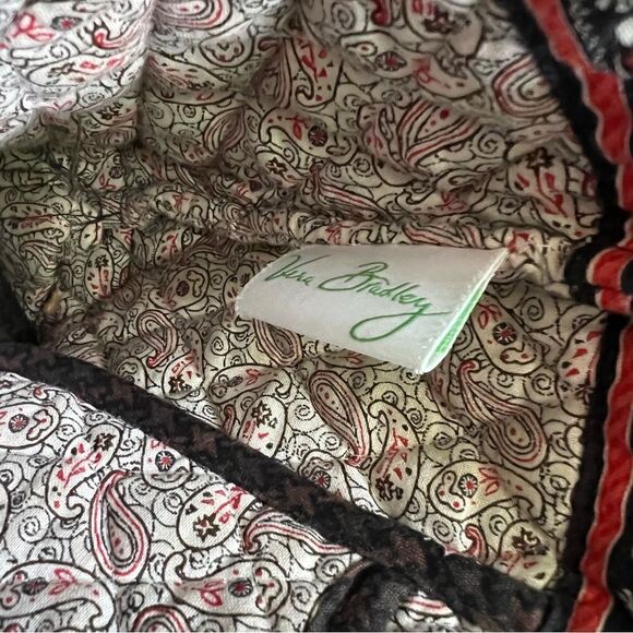 Vera Bradley small handbag (blank/brown/red) - Picture 4 of 7